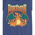 thumbnail image 3 of Pokémon - Pokemon Charizard Collegiate - Girls Fitted Short Sleeve T-Shirt, 3 of 5