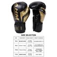 thumbnail image 3 of Yibooy Muay Thai Competition Gloves PU Leather Sponge Boxing Gloves (10oz Black), 3 of 7