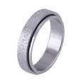 thumbnail image 2 of Anillo Hombre Anti Ansiedad LUCKMAN Acero Inoxidable Modelo Elvis Plateado Talla 10, 2 of 7
