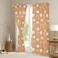 thumbnail image 3 of Erosebridal Cute Bowknot Daisy Black Out Curtains,Cartoon Flowers Blossom Curtains Pack of 2 (42x63 Each) For Girls Kids,Orange White Pink, 3 of 7