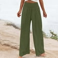 thumbnail image 2 of Gubotare Women High Waist Casual Wide Leg Long Pants Trousers (AG,XXL), 2 of 5