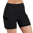 thumbnail image 5 of biudgviw Biker Shorts for Women Stretch Workout Running Shorts High Waisted Breathable Athletic Yoga Shorts with Pockets, 5 of 6