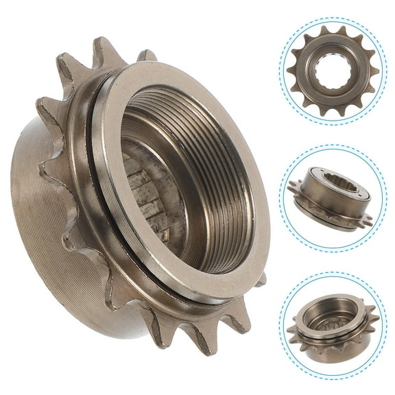 BRIGHTFUFU Dark Brown Steel Bike Freewheel Adapter 1 Pack 2.4 x 2.4 x 0.9 Inches