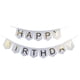 thumbnail image 1 of Letras de Feliz Cumpleaños Unique Bargains Adorno de Foto Banner Tono de Oro blanco para fiestas infantiles, 1 of 4
