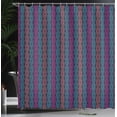 thumbnail image 3 of Ambesonne Bohemian Shower Curtain, Modern Boho Vivid Design, 69"Wx75"L, Hot Pink Aqua, 3 of 4