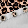 thumbnail image 4 of Castle Fairy Leopard Print Black Out Curtains,Black Brown Curtains Pack of 2 (42x63 Each), 4 of 6