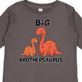 thumbnail image 4 of Inktastic Big Brothersaurus with Cute Sibling Dinosaurs Boys Long Sleeve Toddler T-Shirt, 4 of 5