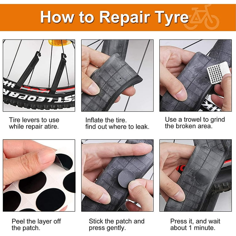 Bike Tire Tube Puncture Repair Kit Glueless Self Adhesive Tool Set With Box  Grinder For Adhesive Rubber Pads 25mm Round Adhesive Rubber Pads Patch  HKD230804 From Mengyang10, $3.22