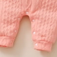 thumbnail image 3 of NZRVAWS Newborn Baby Girl Clothes Long Sleeve Long Pants Ribbing Romper Baby Girl Solid Color Jumpsuit Bodysuit 3-6 Months, 3 of 8