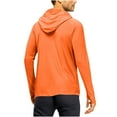 thumbnail image 3 of ZZwxWA Mens UPF 50+ Sun Protection Hoodie Shirt Long Sleeve Raglan UV SPF Fishing Hiking Lightweight Shirts Swim Rash Guard, 3 of 5