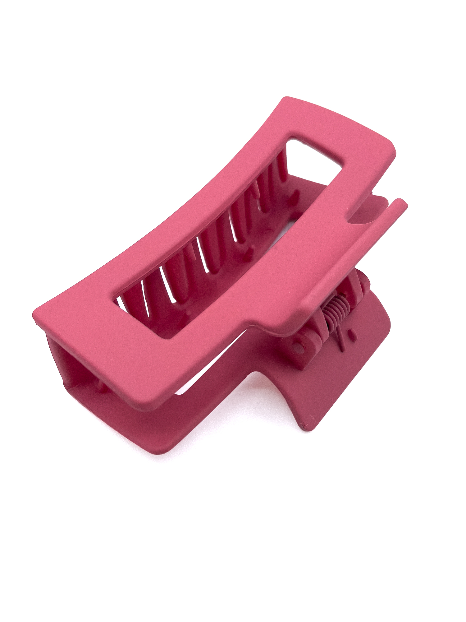 Time and Tru Women's Plastic Hair Claw Clips, 9-Pack, Pink