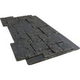 thumbnail image 5 of Ekena Millwork 49"W x 24 1/2"H x 1 1/4"D Castle Rock Stacked Stone, EverStone Faux Stone Siding Panel, Dark River, 5 of 11