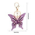 thumbnail image 5 of Llaveros de mariposa Colgantes de llavero de mariposa Colgante de llavero de aleación Regalos para mujeres Púrpura como teléfono móvil, colgante de bolso, 5 of 5