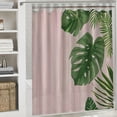 thumbnail image 6 of Orinice Tropical Plants Palm Leaf Abstract Exotic Monstera Theme Fabric Banana Leaves Shower Curtain Sets Kids Bathroom Home Decor with Hooks Waterproof Washable  60x72, 6 of 7