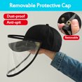 thumbnail image 1 of 2 In 1 Removable Anti-spitting Splash Protective Hat Anti Sunlight Windproof Dust-proof Mask Face Cover Cap Unisex, 1 of 7