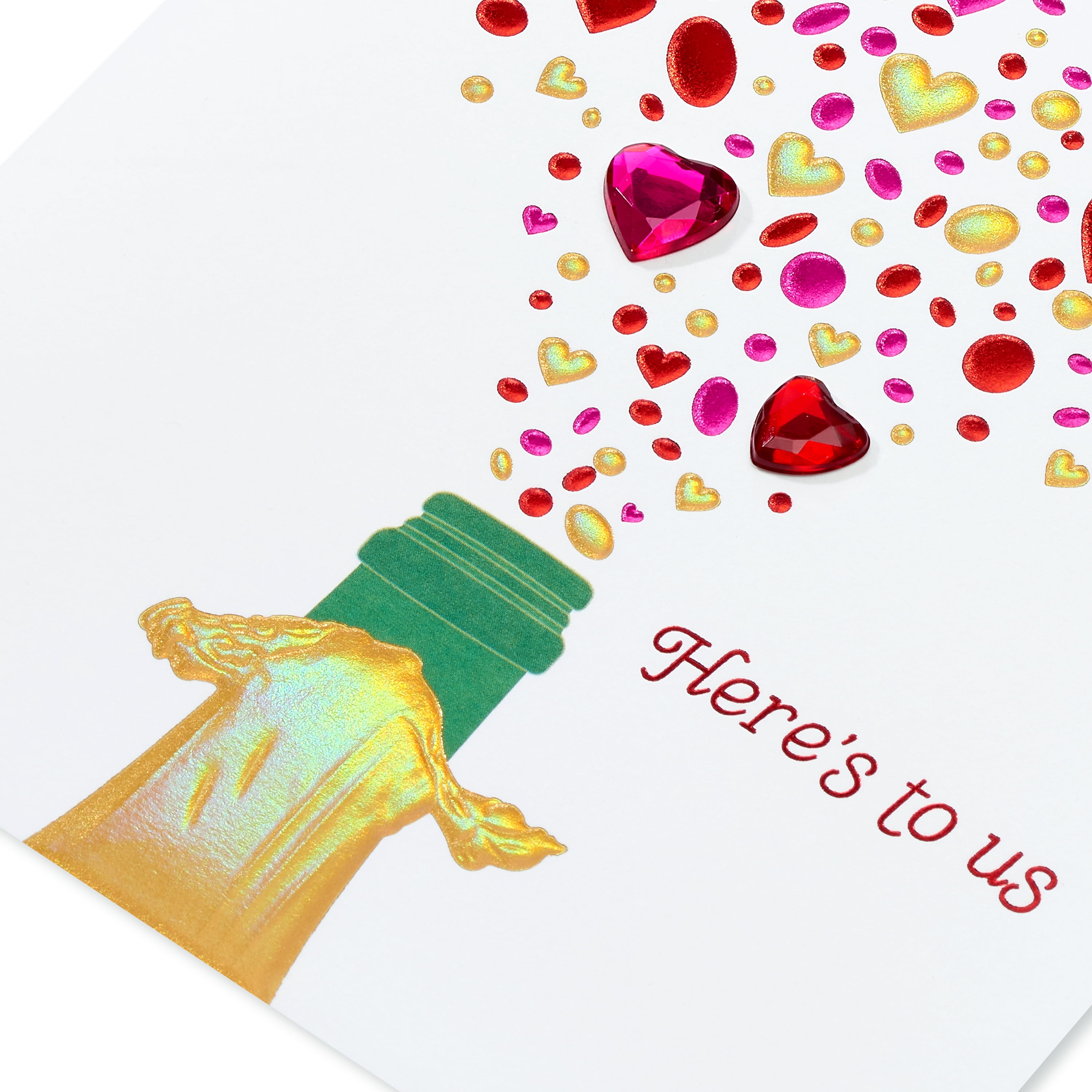 American Greetings Valentine's Day Card (Champagne Hearts)