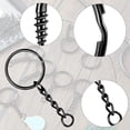 thumbnail image 4 of Kit de 360 anillos de llavero, anillos de llavero de 1 , incluye 90 anillos de llavero con cadena, 90 anillos alfileres, 4 of 7