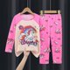 thumbnail image 1 of Pijamas para niños, conjunto de ropa para el hogar de manga larga para niñas de estilo coreano, ropa fina para aire acondicionado para bebés, ropa para niños de primavera y otoño, 1 of 2