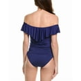 thumbnail image 2 of Trina Turk womens  Monaco Ruffle Tankini Top, 4, Blue, 2 of 3