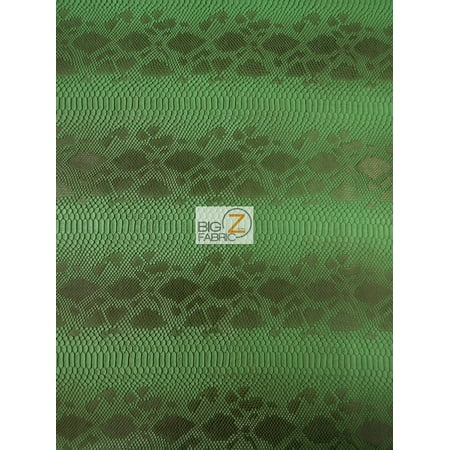- Viper Sopythana Embossed Snake Skin Vinyl Leather Fabric / Venom Green / Sold By The Yard