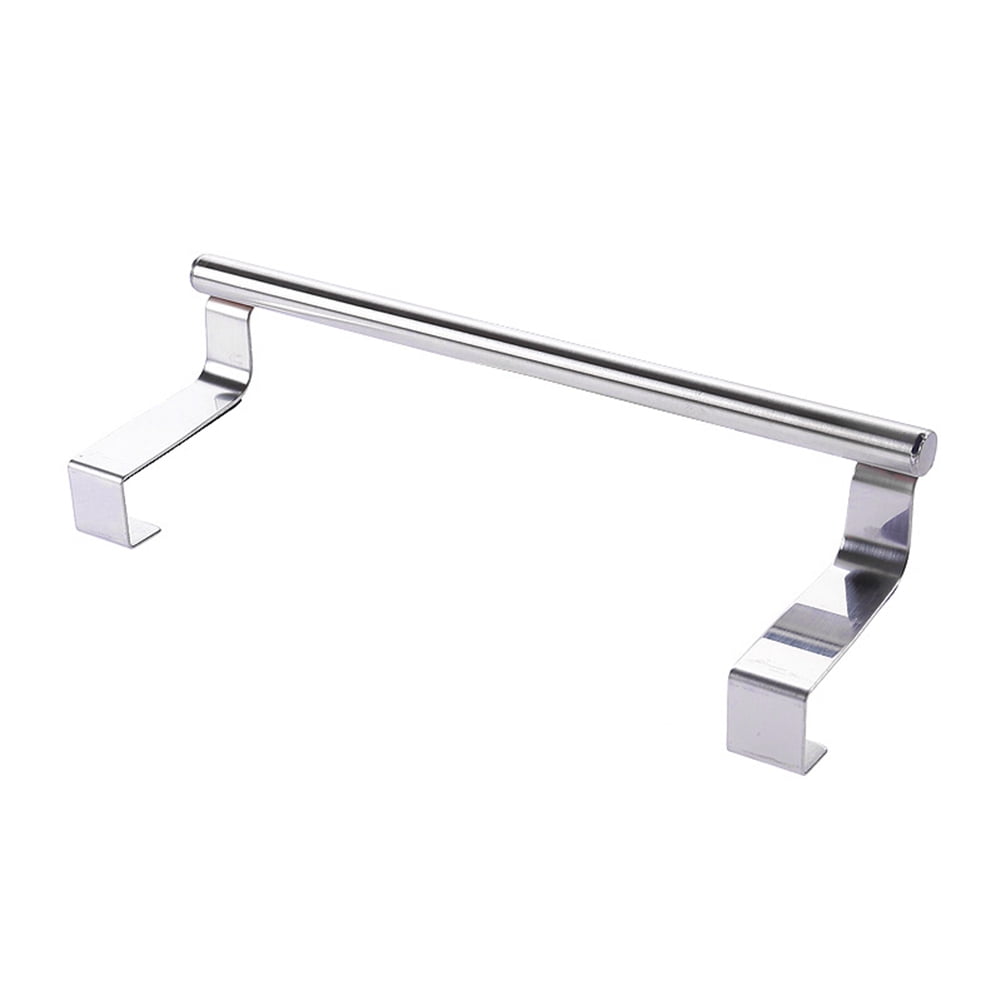 Qianha Mall Stainless Steel Over Door Towel Bar Stand Rack Cupboard Hanging Shelf
