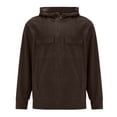 thumbnail image 5 of Mercatoo Boys Hoodies Half Zip Hooded Pullover Long Sleeve Oversized Sweatshirts with Pockets Fall Winter Ribbed Athletic Tops, 5 of 9