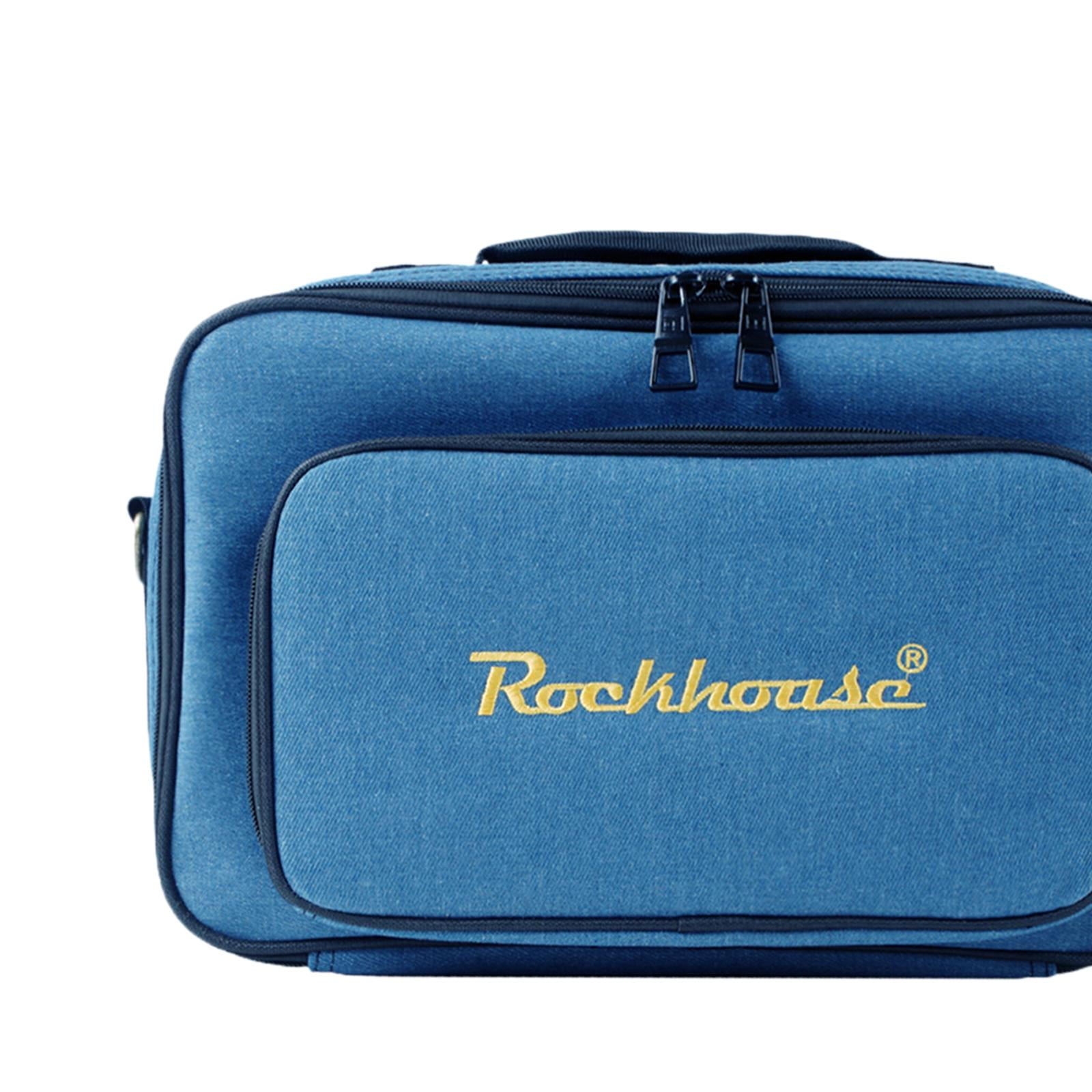 EHJRE Electric Guitar Pedals Storage Bag Scratch Resistant Organizer Multieffects Case S