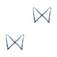 thumbnail image 3 of pitrice Unisex Brace Replacement Korean Easy Matching Elastic Back Braces Blue 2Set, 3 of 6