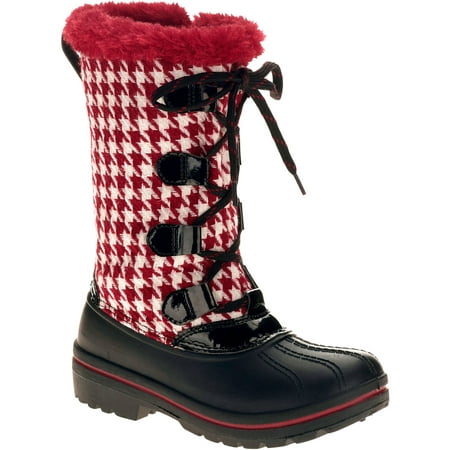 Ozark Trail - Ozark Trail Girl's Houndstooth Winter Boot -Exclusive ...