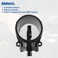 thumbnail image 4 of Unique Bargains Mass Air Flow Sensor Replacement Fit for Nissan Maxima Black, 4 of 8