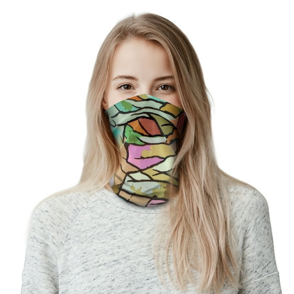 Adult Neck Gaiter Face Scarf/Neck Cover/Face Cover For Sun Dust Cycling Hiking Sports, Mosaic, 0