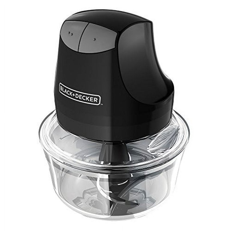 BLACK+DECKER EHC3002B Glass Bowl Chopper (Contains Two 4-Cup Bowls