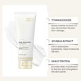 thumbnail image 4 of Bean Sunscreen SPF 50 Airy Texture Type For Face Korean Skin Care Gentle Moisturizing Protective Cream Outdoor Protection Moisturizing Refreshing Text, 4 of 5