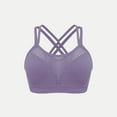 thumbnail image 2 of High Impact Sport Bra for Women Wireless Mesh Underwear Criss-Cross Back Stretchy Athletic Outfies, 2 of 5
