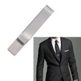 thumbnail image 4 of Pinza para corbata de traje de estilo simple de acero inoxidable con espejo, clip para billetera con láser brillante, 4 of 6