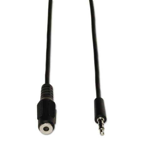 Tripplite 3.5mm Mini Stereo Audio Extension Cable For Speakers And Headphones (m/f), 6 Ft