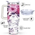 thumbnail image 3 of Modern Oil Painting 40 Oz Tumbler with Handle Lid and Straw, Stainless Steel Double Walled Vacuum Insulated Cup, Cute Birthday Gifts Tumbler for Women Men Friends, 3 of 7