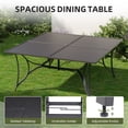 thumbnail image 5 of ELPOSUN 9 Piece Outdoor Patio Dining Set Swivel High Back Textilene Chairs and Square Table Furniture Set,Black, 5 of 7