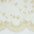 thumbnail image 2 of Garcia Embroidered Sheer Swag with Scallop Detail 80" x 36" in Cream, 2 of 2