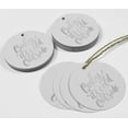 thumbnail image 4 of Inkdotpot Real Silver Foil Baby It's Cold Outside Baby Shower Tags Favor Hang Paper Tags 50 Pieces, 4 of 6
