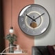 thumbnail image 3 of Reloj de cuarzo Reloj de pared silencioso de lujo ligero de moda Reloj digital circular simple 25 cm / 30 cm / 35 cm, 3 of 4