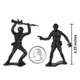 thumbnail image 2 of TimMee Plastic Army Men - Figuras de soldados de juguete negras de 48 piezas - Fabricado en EE. UU., 2 of 5