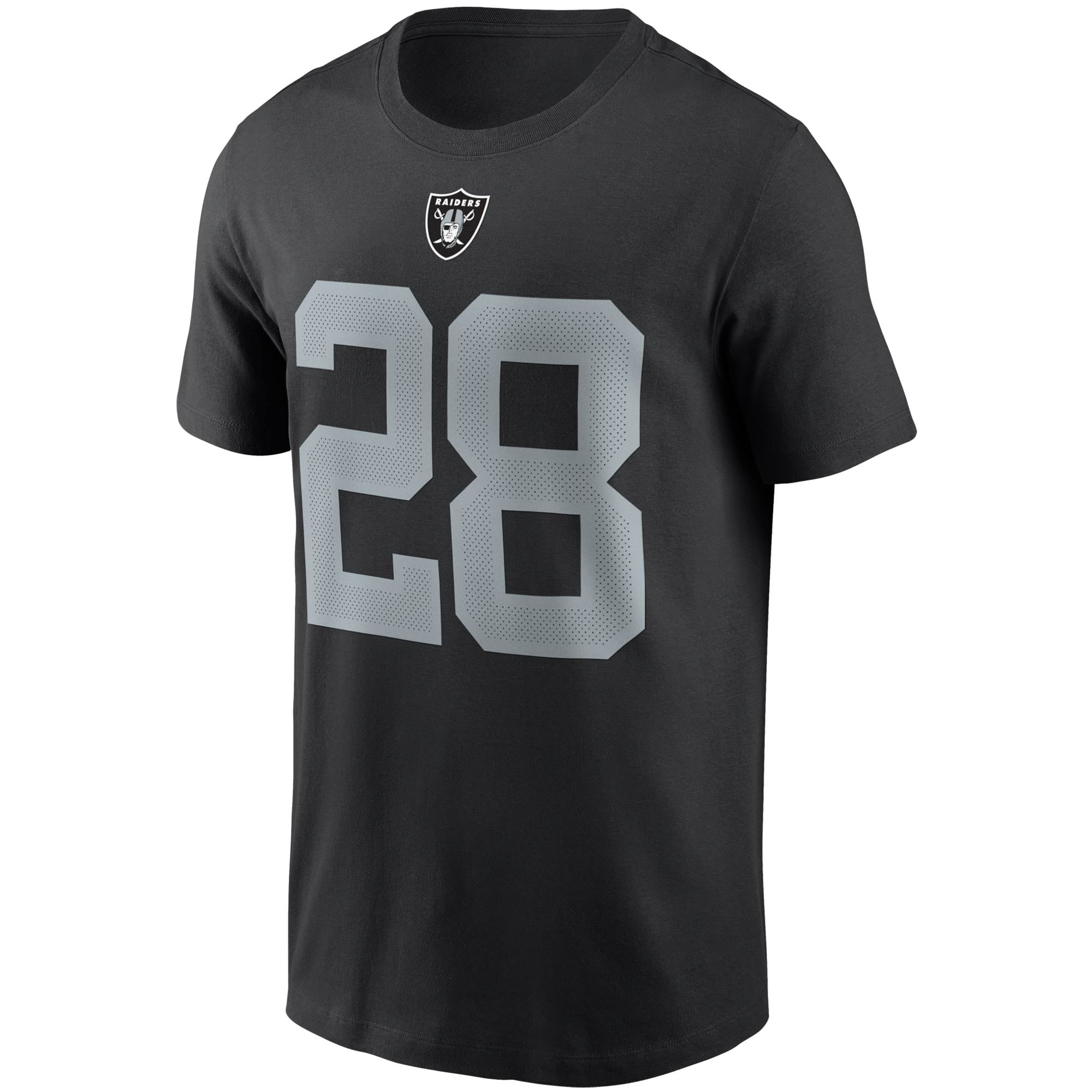 Nike Las Vegas Raiders No28 Josh Jacobs Black Team Color Men's Stitched NFL Limited Tank Top Jersey