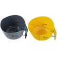 thumbnail image 2 of Drainage Filter Basket Set, Double-Layer Removable Non-Slip Durable Plastic Colander Kitchen Fruit and Vegetable Filter Basket, 2 of 7
