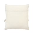 thumbnail image 5 of 18 x 18 Square Cotton Accent Throw Pillow, Trimmed Shaggy Fringe Accents, Set of 2, Beige, Black, 5 of 5
