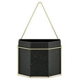thumbnail image 5 of Danya B. Modern Geometric Black and Gold Metal Wall Planters - Set of 3, 5 of 12