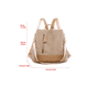 thumbnail image 3 of Mochila de Mujer Paño De Oxford Impermeable Anti-robo Monedero CAQUI 2, 3 of 4