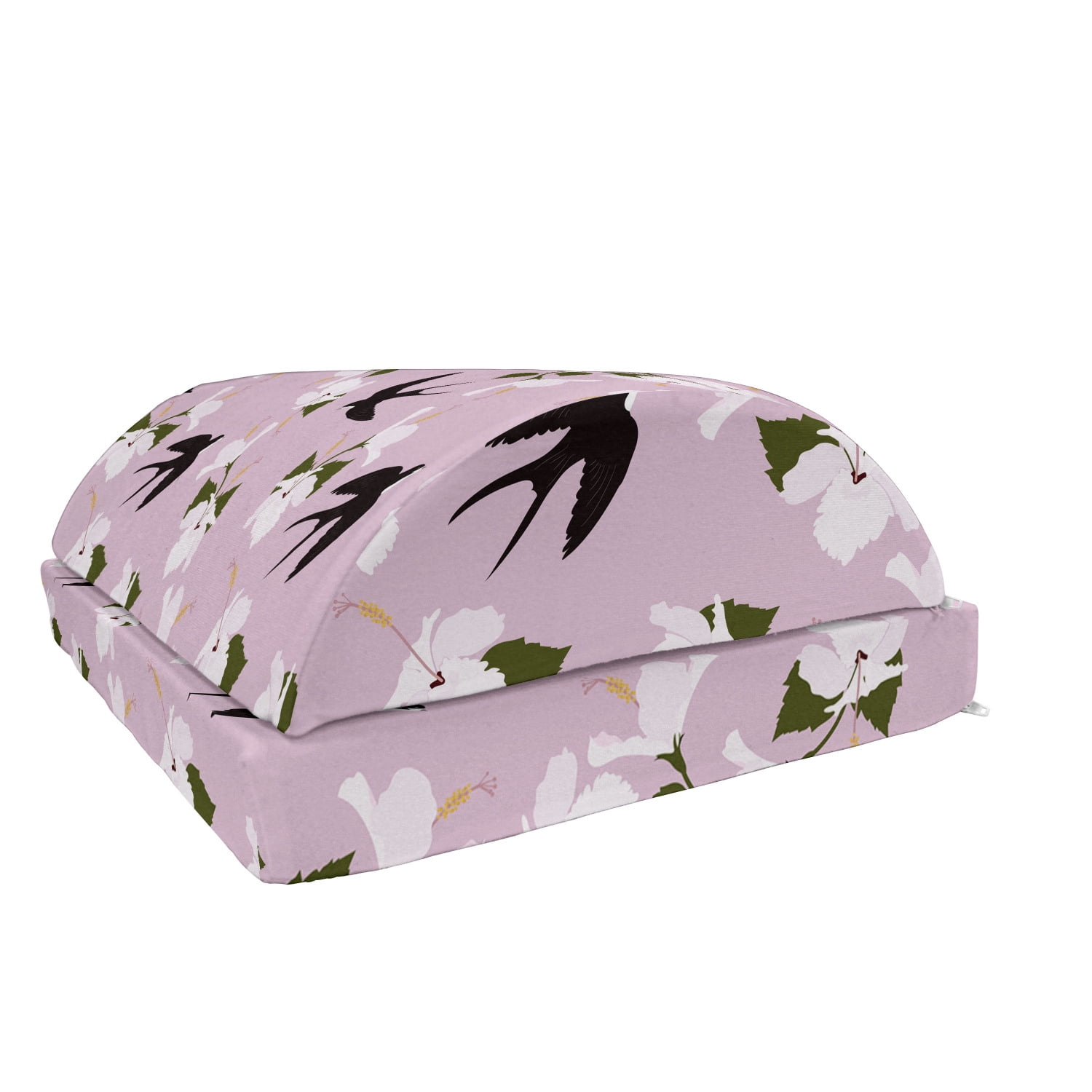 Swallow Foot Rest, Flower Bouquets and Birds Flying Spring Flourish ...