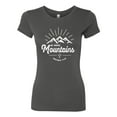 thumbnail image 2 of Wild Bobby, Matthew 17:20 He Moves Mountains | Womens Christian Slim Fit Junior Tee, Dark Grey, Large, 2 of 3