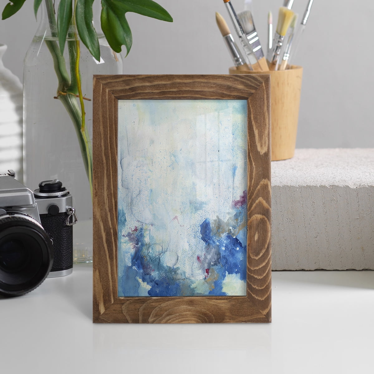In the Mist II - Framed Print w/glass - Walnut